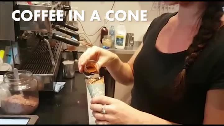 Coffee in a Cone