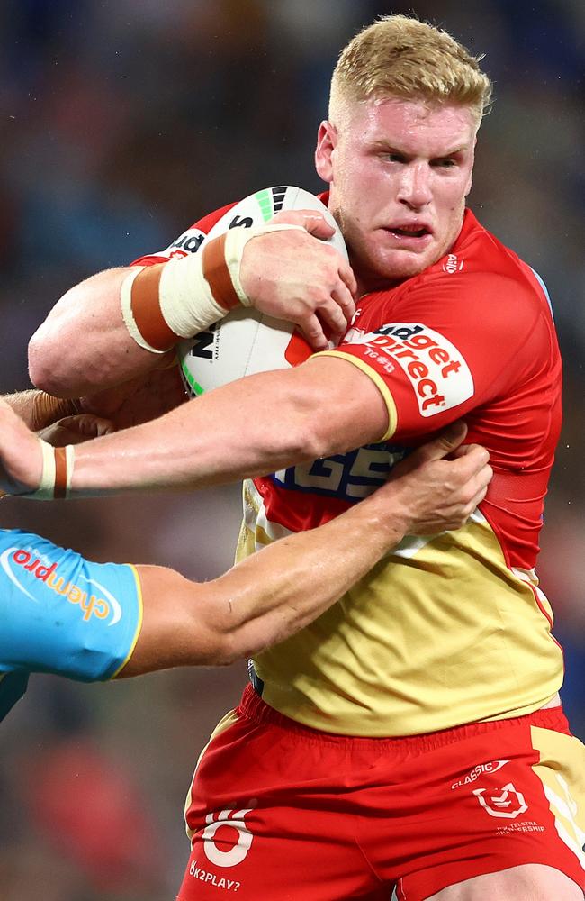 Thomas Flegler in action for the Dolphins this season. Picture: Chris Hyde/Getty Images