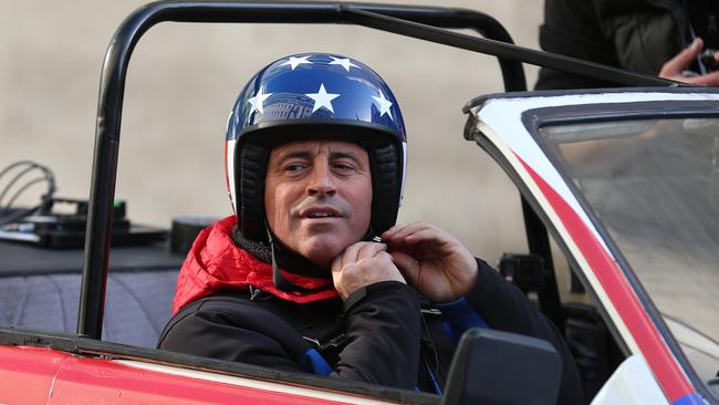 Matt LeBlanc filming Top Gear outside BBC Broadcasting House in London in 2016. Picture: Neil Mockford/Alex Huckle/GC Images via Getty Images