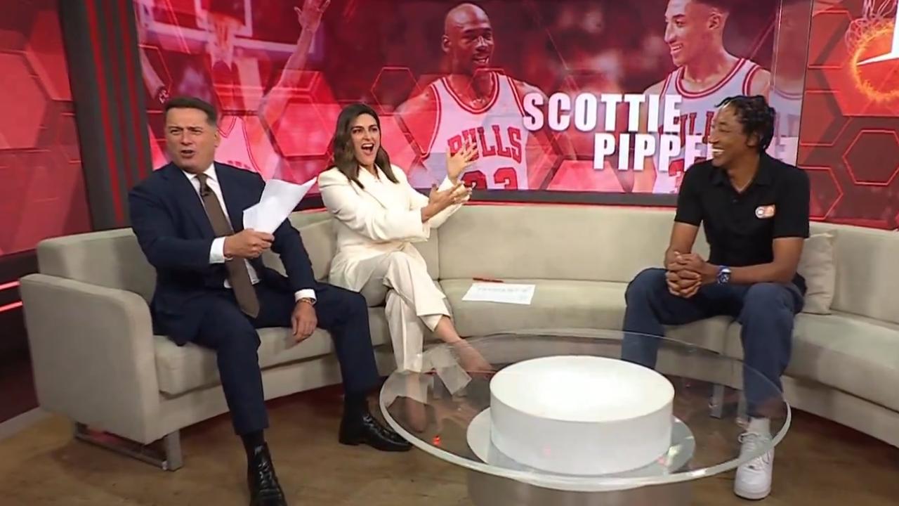 Scottie Pippen on Today. Photo: Twitter, @TheTodayShow.