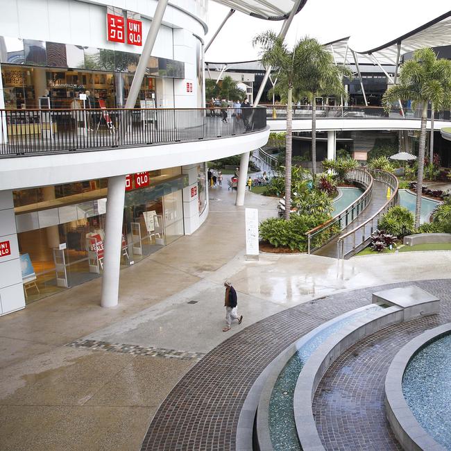 Day 2 in lockdown. Closed shops at a deserted Pacific Fair. Picture: Tertius Pickard
