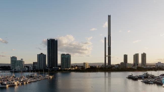 Broadwater view — Southport super tower. Picture: Supplied.