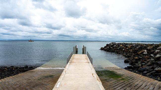 The boat ramp area at Stanley where the man and his injured son came ashore. Picture: CORDELL RICHARDSON