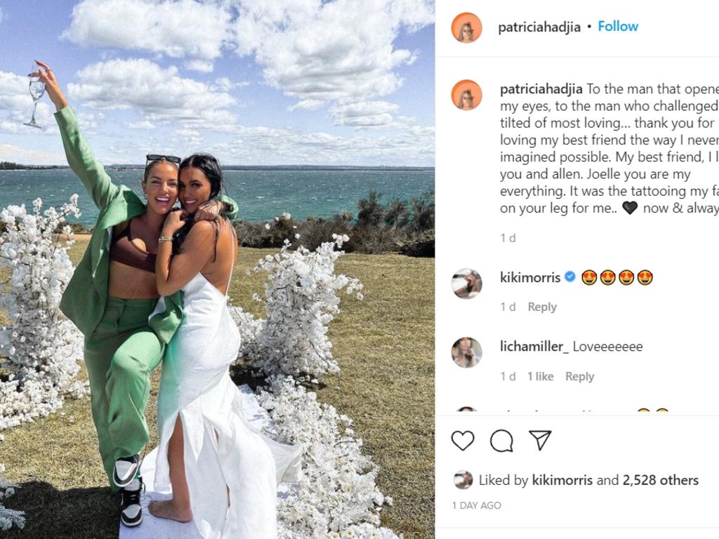 Patricia Hadjia (left) posted a picture of herself drinking at a wedding in the hours before the crash. Instagram Credit: Supplied
