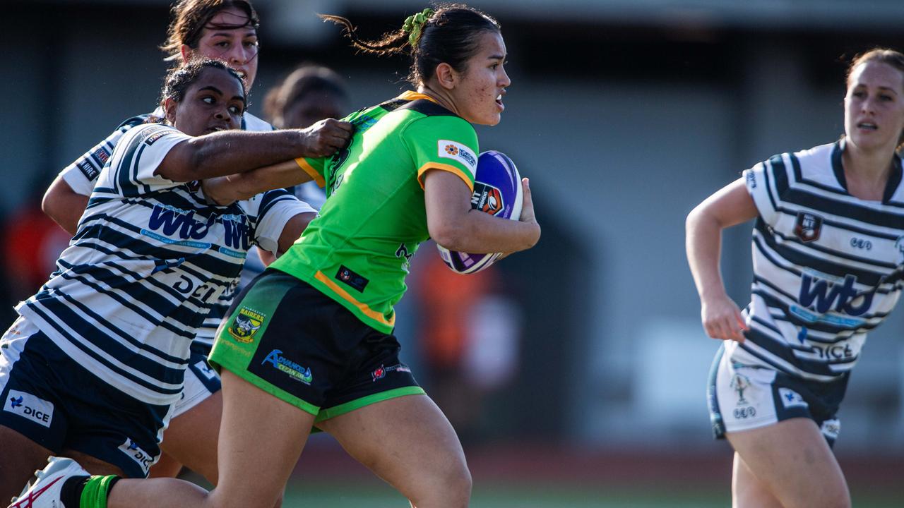 Rose-Maree Goninon as the Palmerston Raiders take on Darwin Brothers in the NRL NT women's grand final. Picture: Pema Tamang Pakhrin