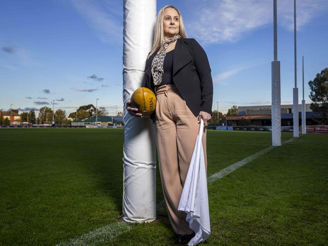 Christine Gent opened up to Sam Landsberger about her experiences while umpiring in a suburban football league. Picture: Wayne Taylor