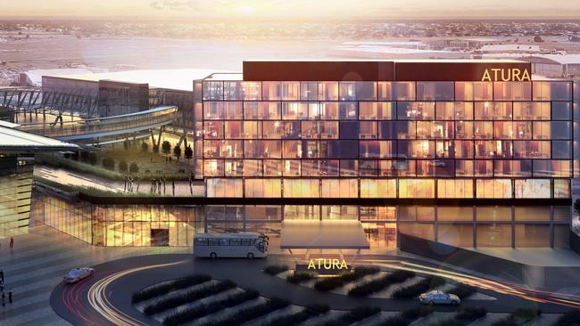 The hotel will be the biggest step yet in a $2 billion expansion, which includes tripling the terminal’s size by 2044 and building several multi-storey office buildings in a new business area.