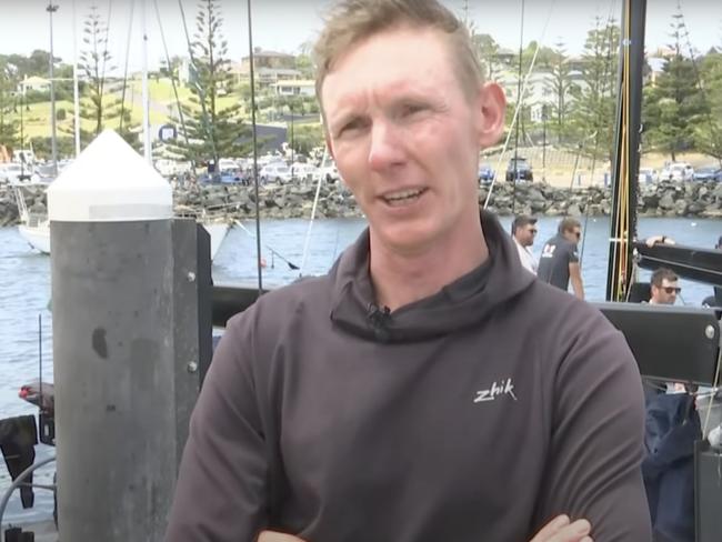 Porco Rosso sailor Luke Watkins recounts rescue during Sydney to Hobart yacht race. Picture: ABC News