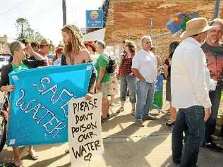 NEW TACK: Safe Water Northern Rivers gathered at Rous Water in Lismore on Monday to oppose fluoridation of the city’s water. Picture: Doug Eaton