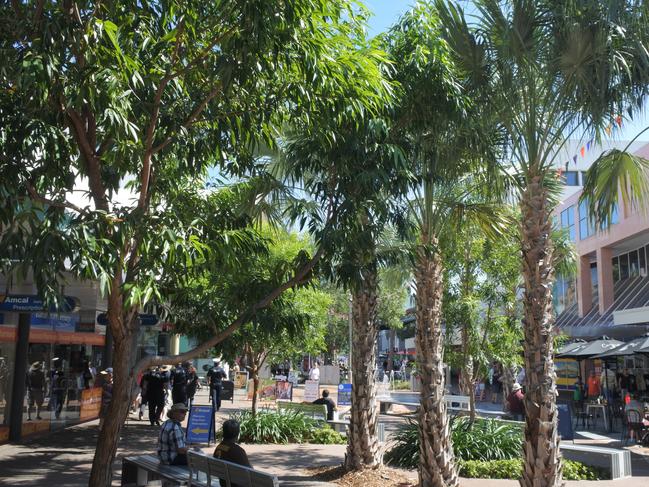 Darwin, Northern Territory, Australia. Visitors at Smith Street Mall a major retail shopping precinct and popular tourist attraction in Darwin CBD Northern Territory of Australia.Escape 15 September 2024Destinations - Darwin Food ScenePhoto - iStock