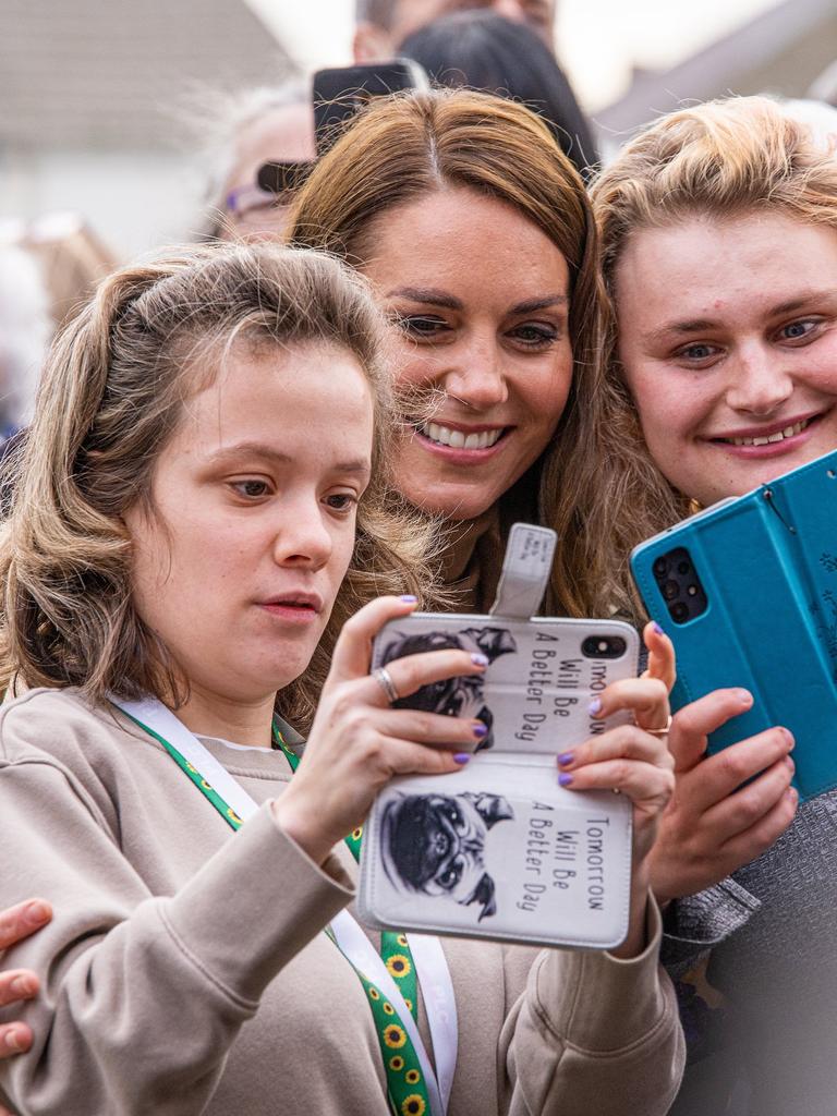 Princess of Wales poses for photos with the public. Picture: Getty Images