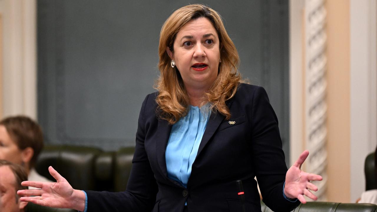 Premier Annastacia Palaszczuk speaks during Question Time at Parliament House in Brisbane.  Picture: Dan Peled