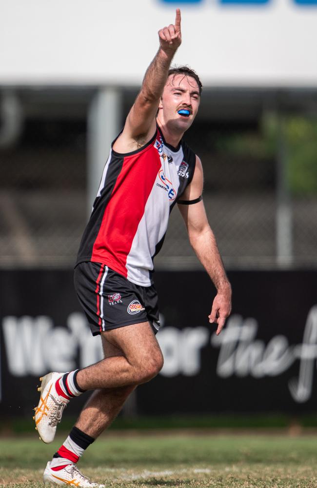 Kayne Davidson in the Southern Districts vs Waratah 2023-24 NTFL men's knockout semifinal. Picture: Pema Tamang Pakhrin