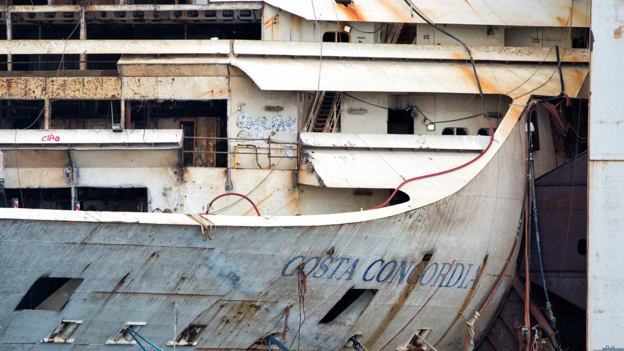 The dismantling and recycling of the infamous Costa Concordia cruise liner has been completed in Italy in Genoa Harbor during the demolition operation. Picture: istock