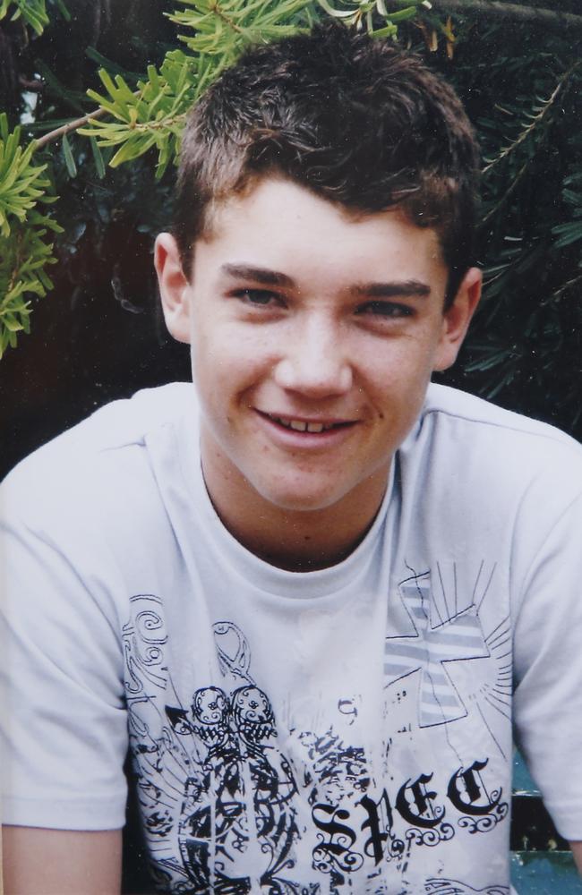 Dustin Martin in his early teens.