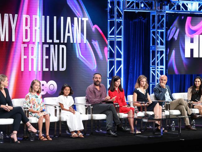 The cast and director of My Brilliant Friend. Picture:Frederick M. Brown/Getty