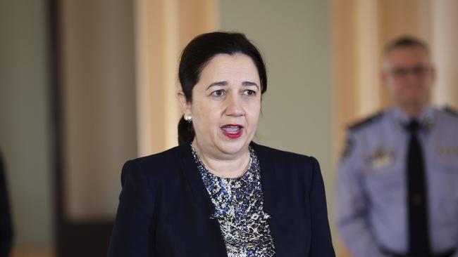 Queensland Premier Annastacia Palaszczuk has defended her border decisions. Picture: NCA NewsWire/Attila Csaszar