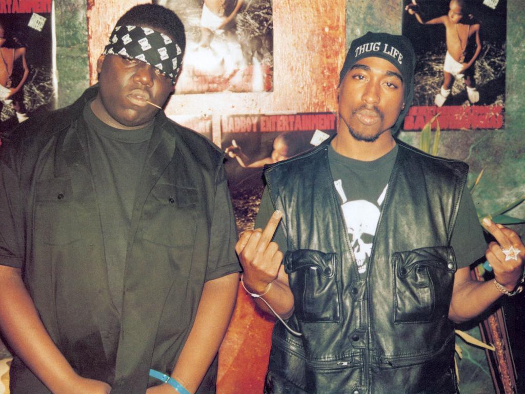 Rappers Tupac Shakur and The Notorious B. I. G were killed month within months of each other. Picture: Supplied