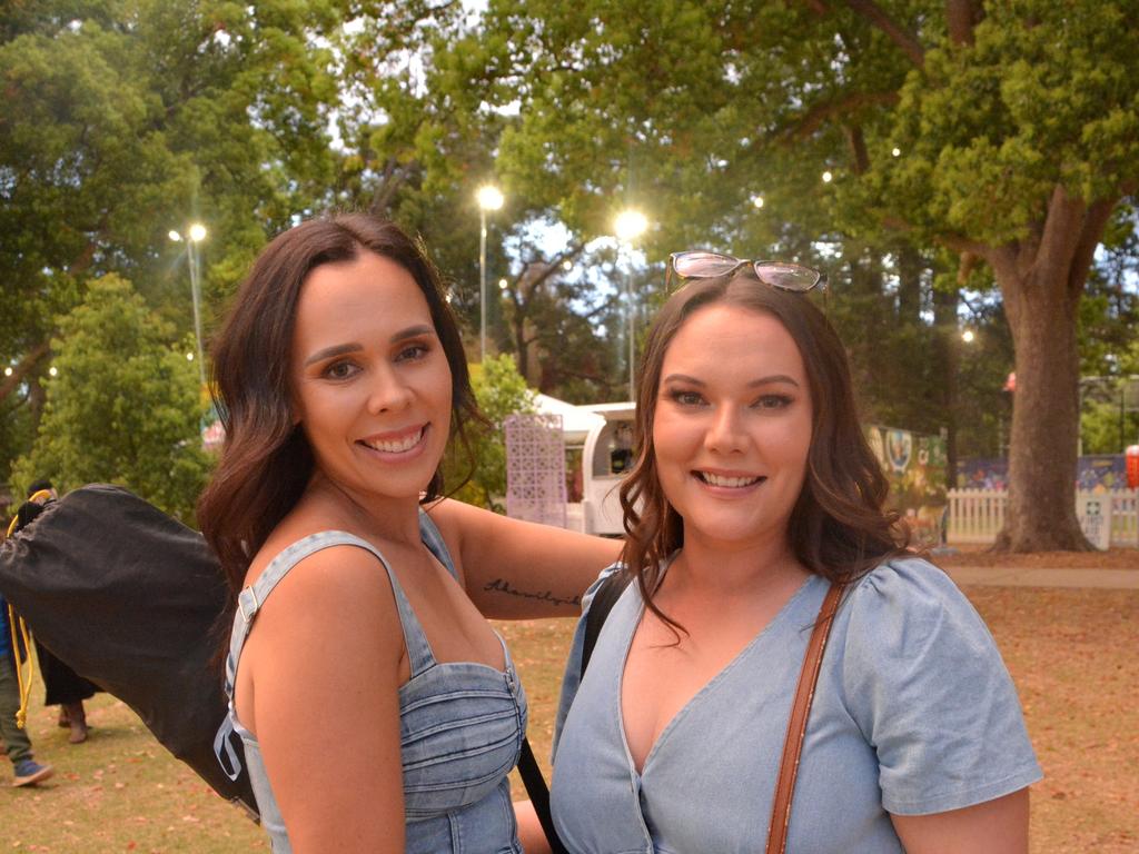 Excited for this year's festivities are Codie (left) and Taylor. Picture: Jessica Klein