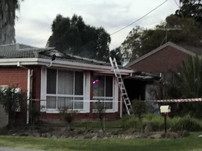 A house in Morphett Vale has been gutted by an out of control fire causing damage of $250,000 to $300,000  . Picture: Simeon Thomas-Wilson