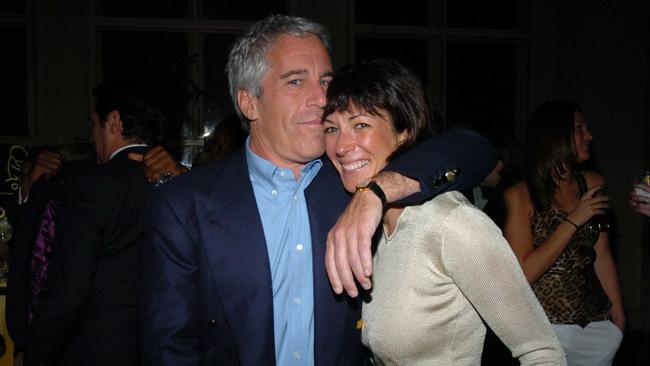 Disgraced financier the late Jeffrey Epstein and Ghislaine Maxwell in 2005. Picture: Getty Images.