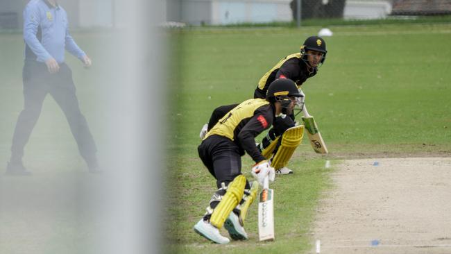 Shobit Singh and Yash Pednekar batting for Richmond. Picture: Valeriu Campan