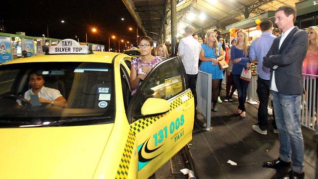 Flinders St taxi rank