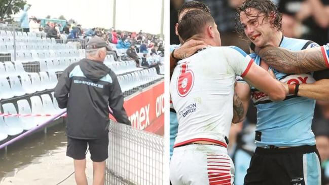 Cronulla's taken Shark Park too far. Photo: Fox Sports and Getty Images