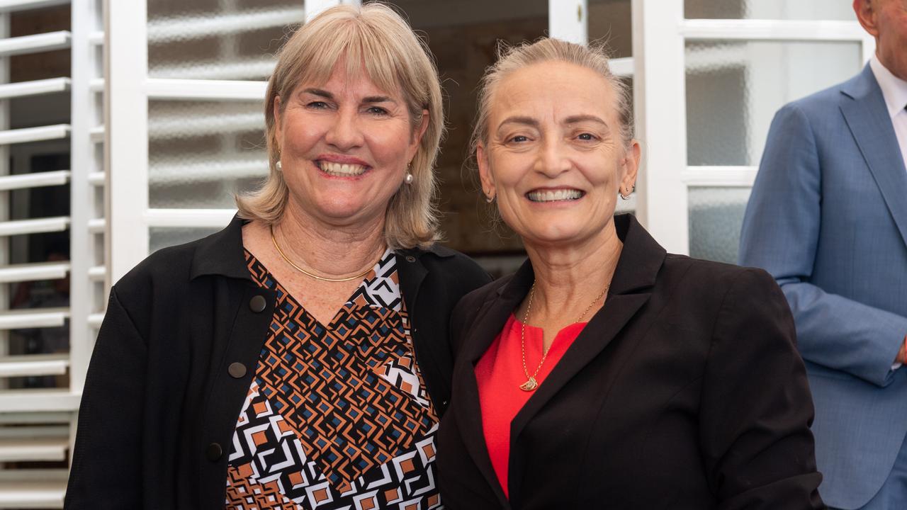 Eva Lawler and Kate Worden at the swear-in ceremony at Government House, December 2023. Picture: Pema Tamang Pakhrin