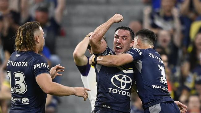 Reece Robson will leave the Cowboys at the end of the 2025 season and is expected to join the Roosters. Picture: Ian Hitchcock/Getty Images