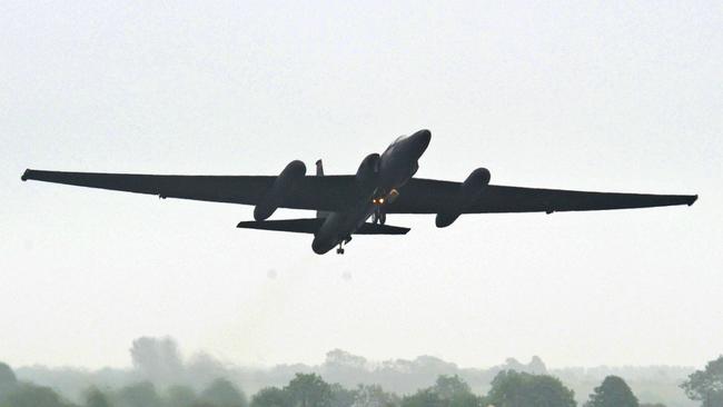 A U-2 Dragon Lady surveillance aircraft takes off from Royal Air Force Fairford, Gloucestershire, England. Picture: USAF