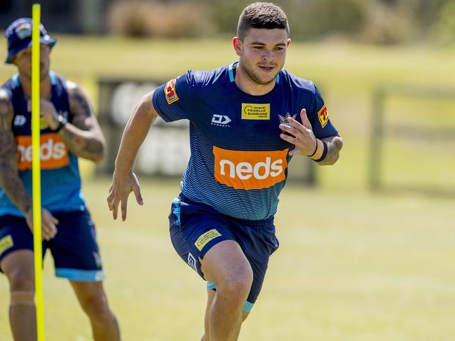 Ash Taylor at pre-season training. Picture: Jerad Williams