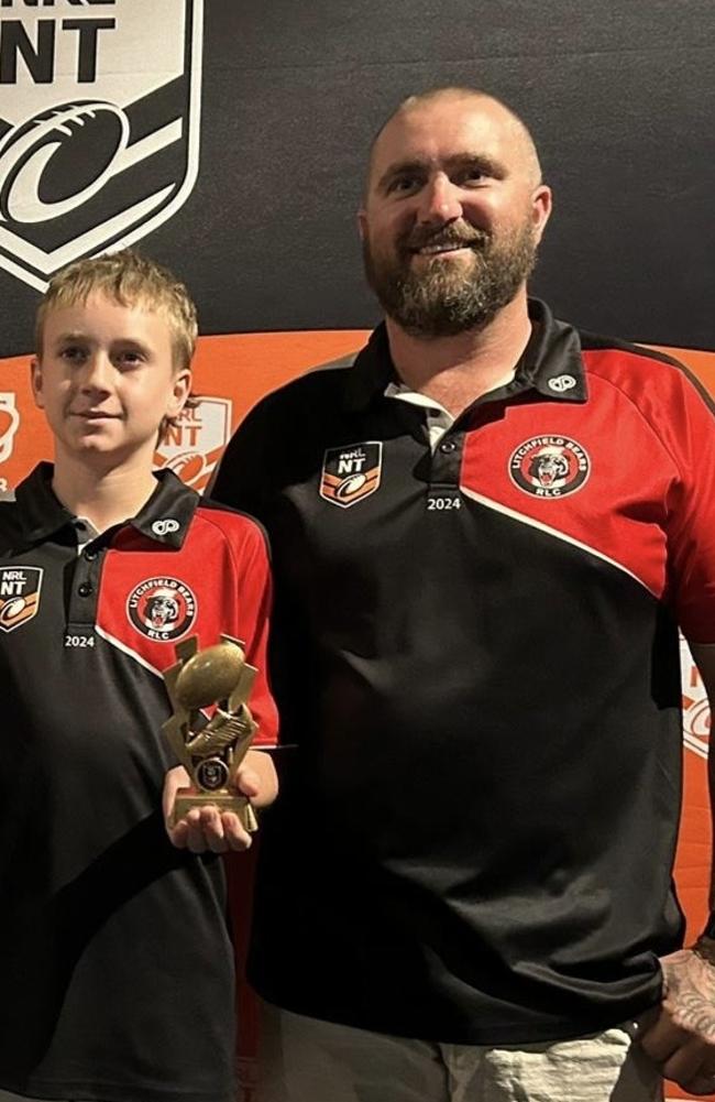 Coach Beau Pearce of Litchfield Bears RLC has been nominated for the 2024 NT News Sports Coach of the Year. Picture: Supplied.