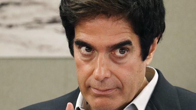 Illusionist David Copperfield takes the stand in Las Vegas. Picture: AP Photo/John Locher