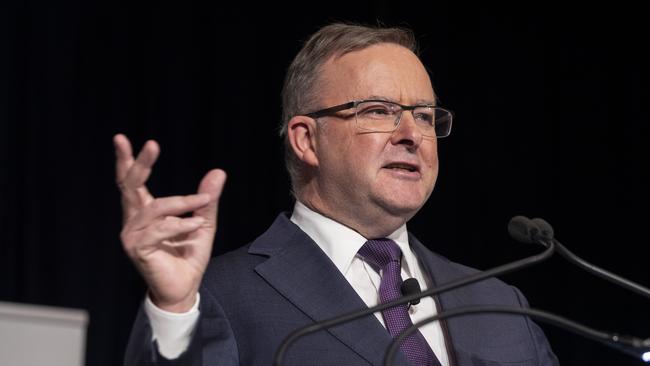 Anthony Albanese made clear this week that he is prepared to use his super tax as the first test of Sussan Ley’s pledge to abandon Mr Dutton’s ‘Dr No’ approach in parliament. Picture: AAP Image/Glenn Hunt.
