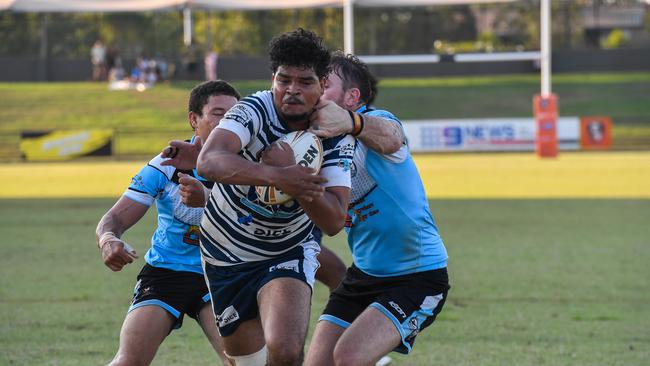 Elijah Coombes playing for the Darwin Brothers. Picture: Pema Tamang Pakhrin