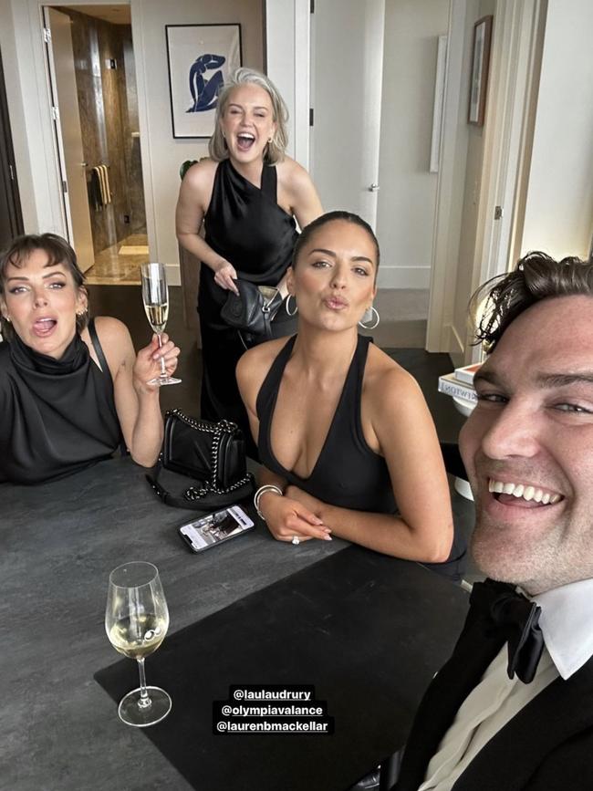 Sophia Pafitis' close friends before the wedding. Picture: Instagram