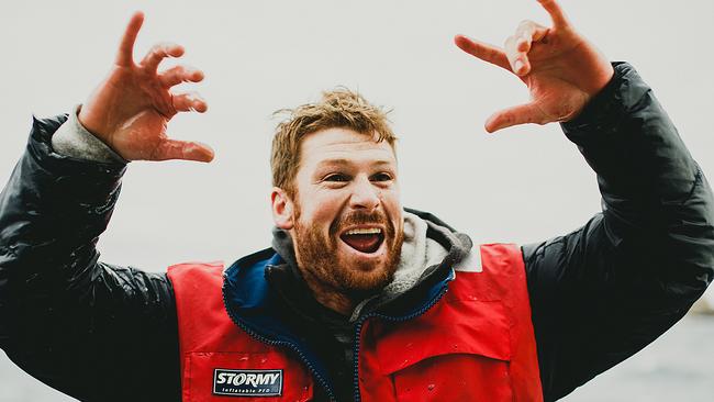 Tasmanian surfer Sam Lennox is in the running for a $30,000 prize if the wave he caught at Shipstern Bluff last month is deemed the best single wave caught by a surfer in the world this year. Picture: Supplied