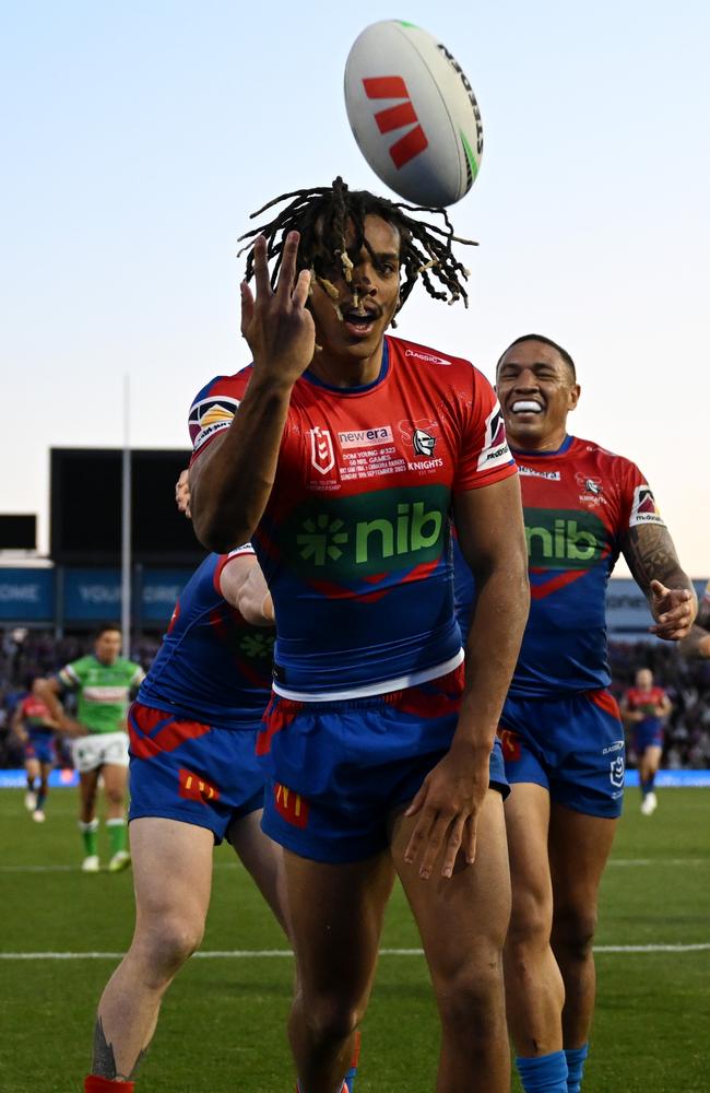 Could Dom Young return to the? Newcastle Knights. Picture: Grant Trouville/NRL Photos