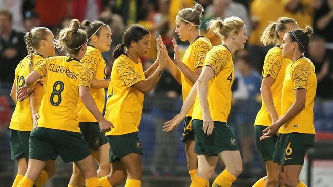 Matildas stars will be hoping to play in front of home crowds at the 2023 Women’s World Cup. Picture: Getty Images 