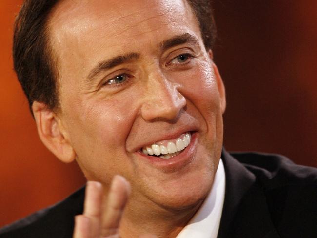 Nicolas Cage called into the telethon to make a $5000 donation. Picture: AFP