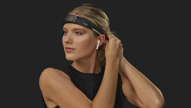 Also included in the Distinctive Assets gift bag for Oscar nominees is the Muse S headband, which can be used while meditating and to improve sleep. Picture: Supplied/Muse