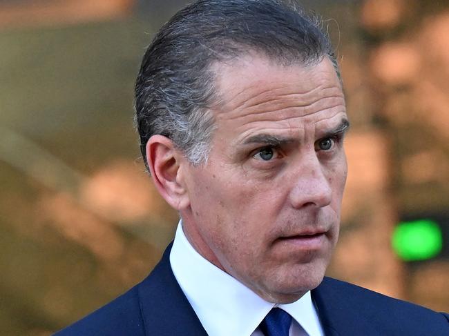 Hunter Biden, son of US President Joe Biden, leaves court after his guilty plea in his trail on tax evasion in Los Angeles, California, on September 5, 2024. US President Joe Biden's son, Hunter, pleaded guilty September 5, 2024 to all nine tax charges he faced, without reaching a deal with prosecutors. Before he entered the pleas in a Los Angeles court, US District Judge Mark Scarsi told him he could face up to 15 years in prison along with a $1 million fine. (Photo by Robyn Beck / AFP)