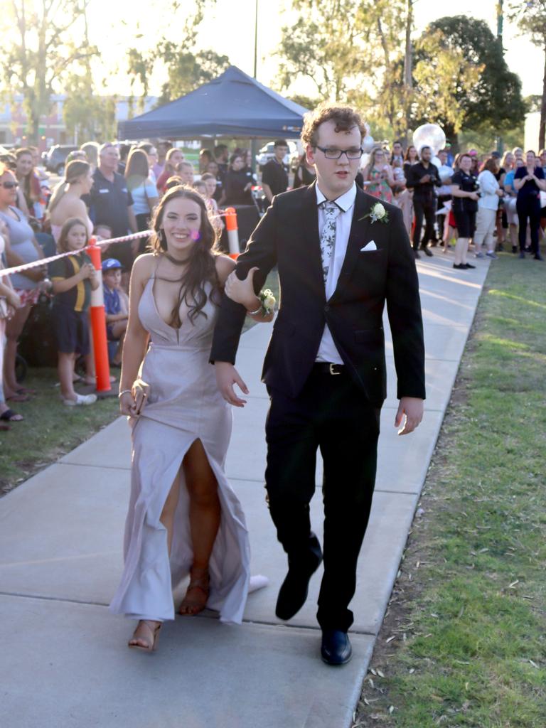 Hayden Bennett and Partner Hannah Dolan. Oakey State High School formal. Photo Sean Federoff