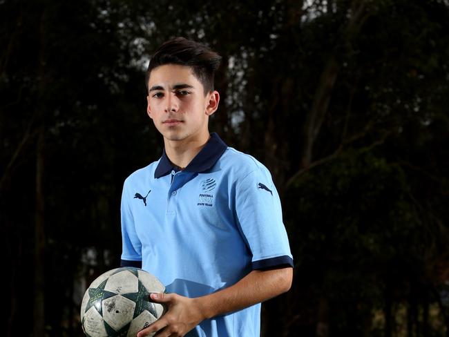 15-year-old footballer Evan Tsakos has been selected to play in the NSW team for the AIS football tournament in Canberra in December.Evan Tsakos