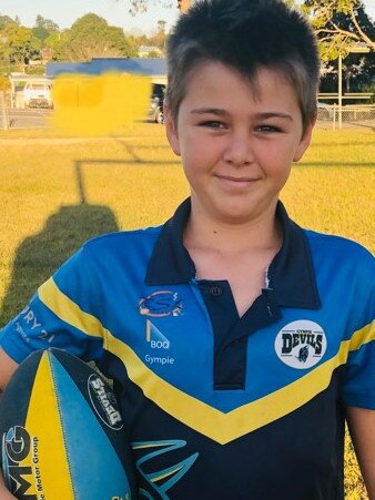 James Bergin from the Under 12’s Gympie Devils. Picture supplied.