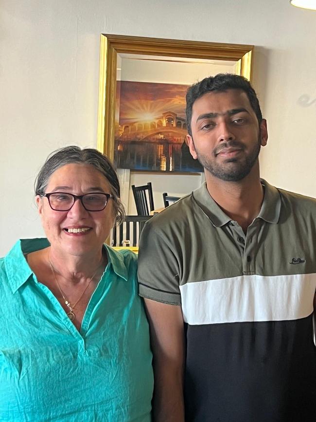 Fanny Jacobson reunited with the hero Uber driver Hamid Gulzar. Picture: Supplied