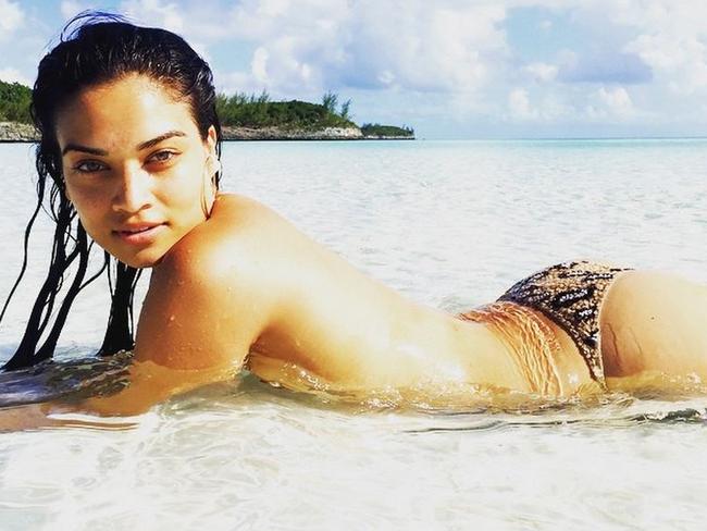 Seaside shenanigans ... model Shanina Shaik in Miami. Picture: Instagram