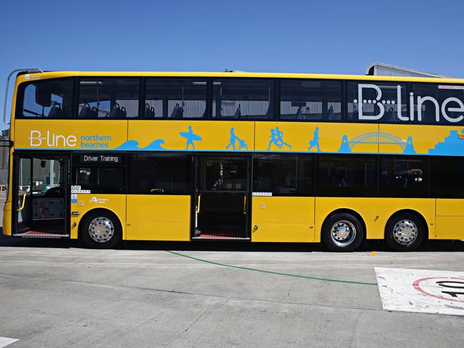 The calls for a train line come on the back of the launch of the B-Line bus service Picture: Adam Yip/ Manly Daily