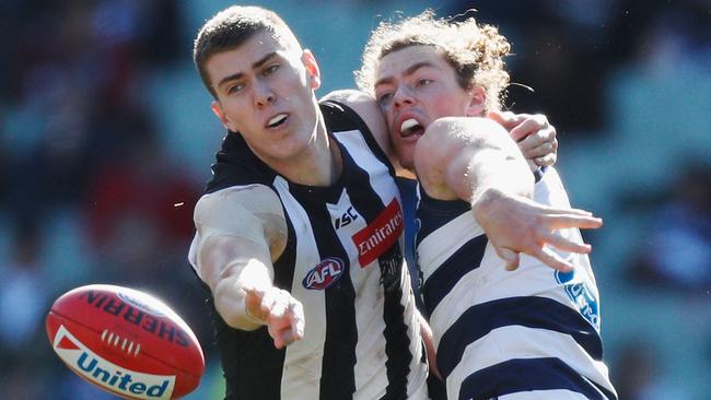 Mason Cox impressed against the Cats at the weekend. Picture: Getty Images